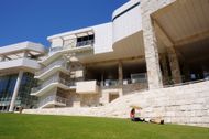 The Brentwood campus of the Getty Museum is well-known for its fire-resistant landscaping (Image via Frédéric Soltan/Corbis/Getty Images)